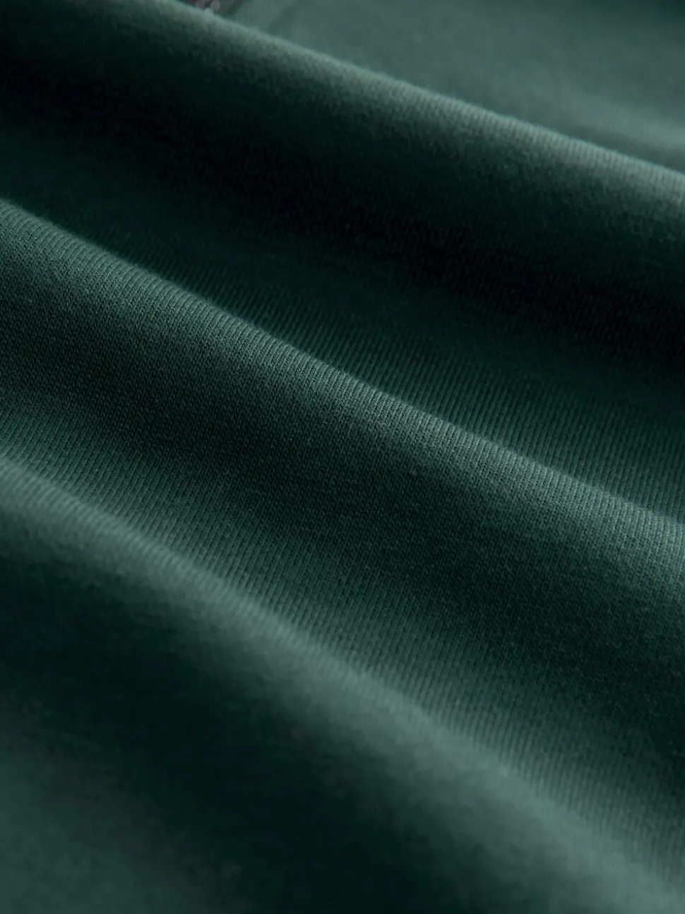 Groen - Kwartrits - Sweatshirt van jersey met hoog katoengehalte