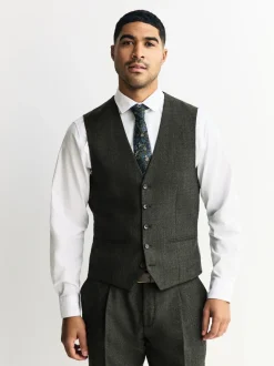 Groen - Merino Wool Blend Suit Waistcoat