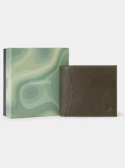Groen - Osprey London The Compass leren muntenportemonnee