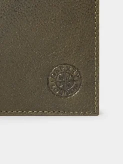 Groen - Osprey London The Compass leren muntenportemonnee