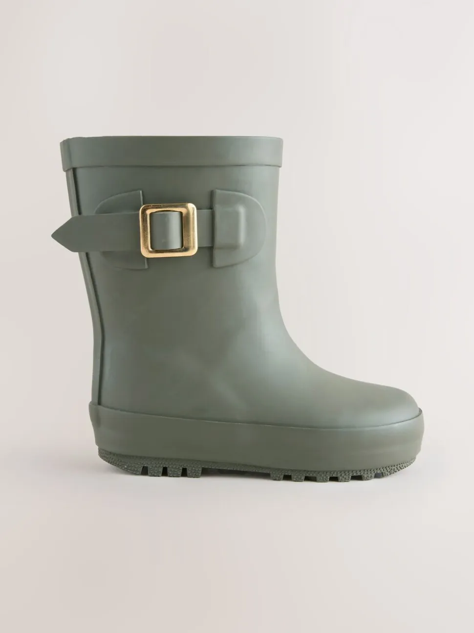 Groen - Regenlaarzen met gesp