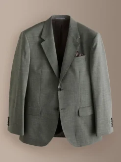 Groen - Regular Fit Signature Nova Fides 100% Italian Wool Suit Jacket