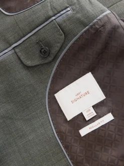 Groen - Regular Fit Signature Nova Fides 100% Italian Wool Suit Jacket