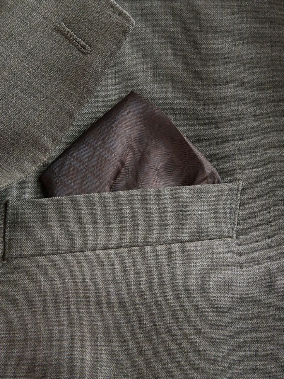 Groen - Regular Fit Signature Nova Fides 100% Italian Wool Suit Jacket