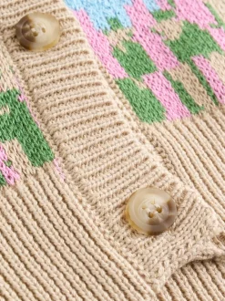Groen - Sheep Farm Scene Cardigan (3-16yrs)