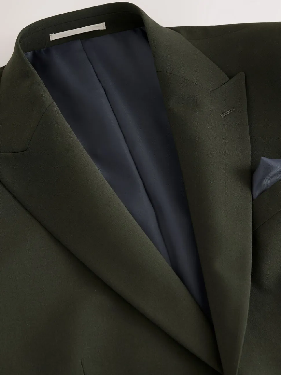 Groen - Slim Fit - Slim fit Motion Flex wollen Blend Pakjas