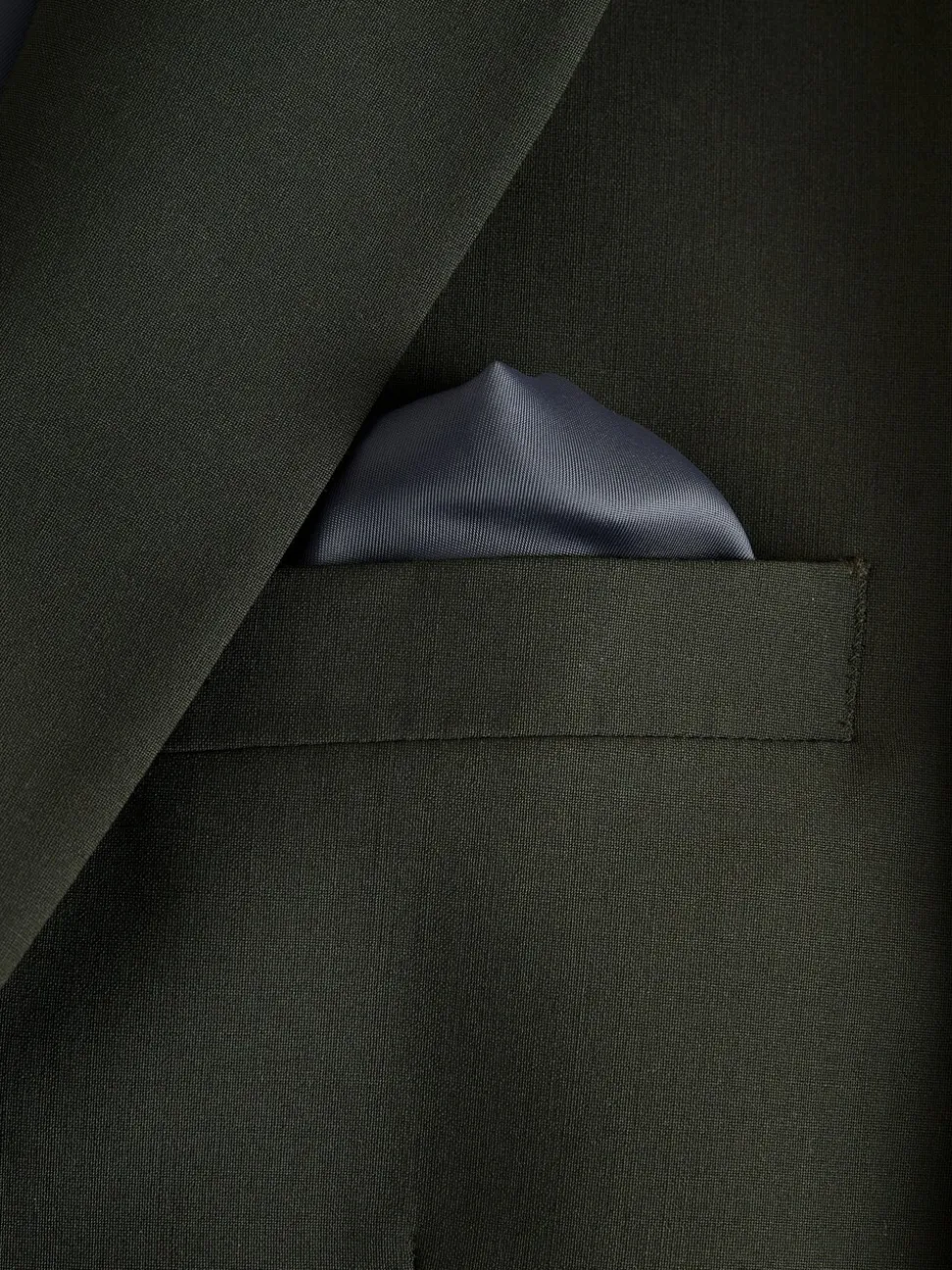 Groen - Slim Fit - Slim fit Motion Flex wollen Blend Pakjas