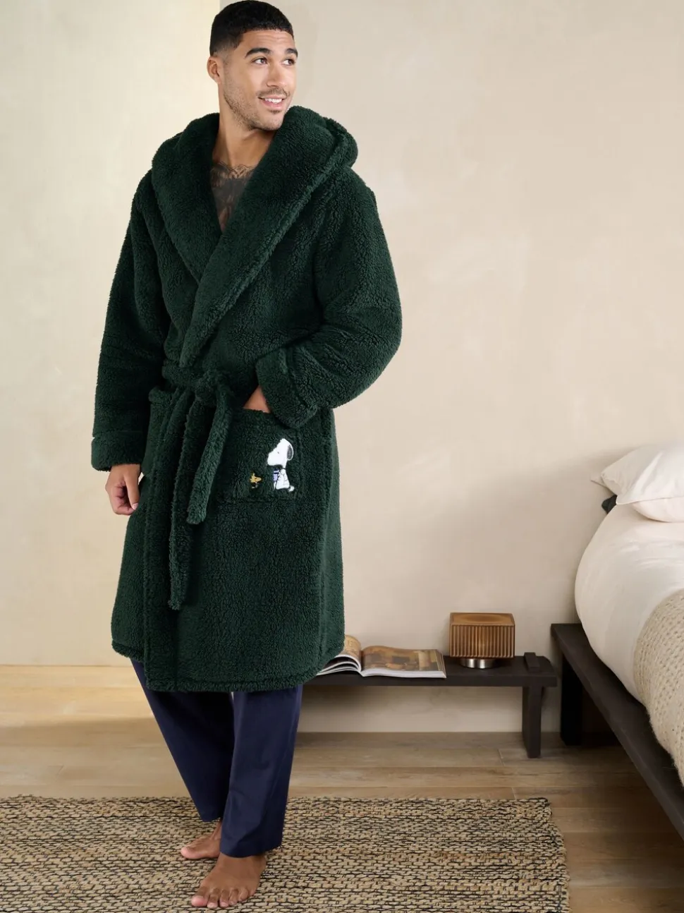 Groen - Snoopy Borg Dressing Gown
