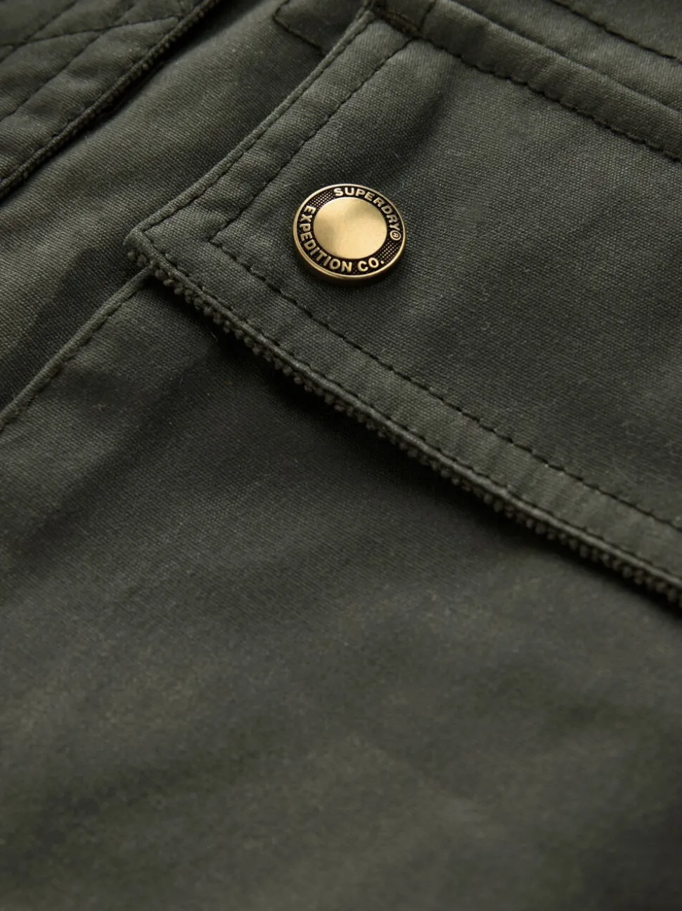 Groen - Superdry Gewaxt Jack