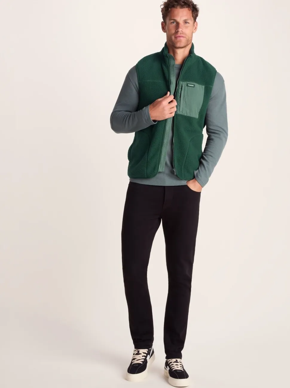 Groen - Tog 24 Evan sherpa bodywarmer voor heren