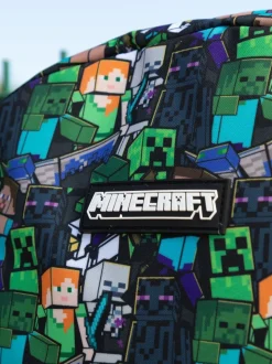 Groen - Vanilla Underground Minecraft creeper en zombierugzak met print voor jongens
