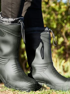 Groen - Warme gevoerde regenlaarzen