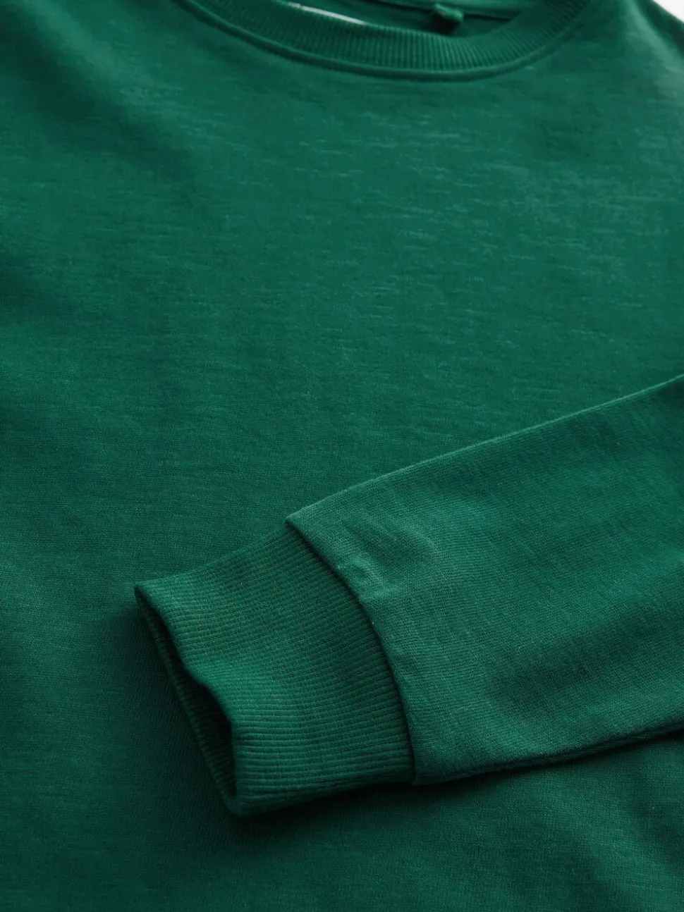Groen bos - Behaaglijk T-shirt met lange mouwen (3-16 jr)