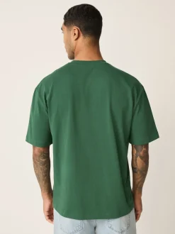 Groen bos - Relaxed fit - Zwaar T-shirt