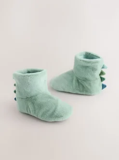 Groen dinosaurus - Soft Slipper Socks