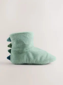 Groen dinosaurus - Soft Slipper Socks