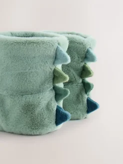 Groen dinosaurus - Soft Slipper Socks