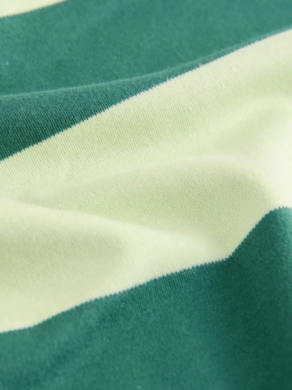 Groen Eenkleurig - Boxy oversized T-shirt met relaxte pasvorm van zware stof en ronde hals