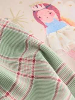 Groen elfje - Collared Sweatshirt & Flare Leggings Set (3mths-7yrs)