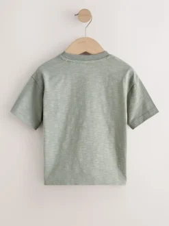 Groen giraf - T-shirt met korte mouwen en applicatie (3 mnd - 7 jr)