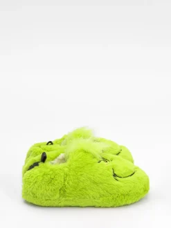 Groen Grinch - Vanilla Underground zachte kerstpantoffels voor kinderen