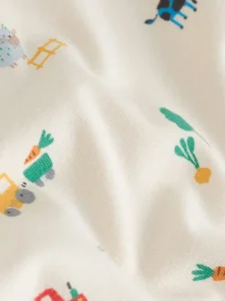 Groen met boerderijprint - Corduroy bretelbroeken en Bodysuit set (0mnd-2jr)