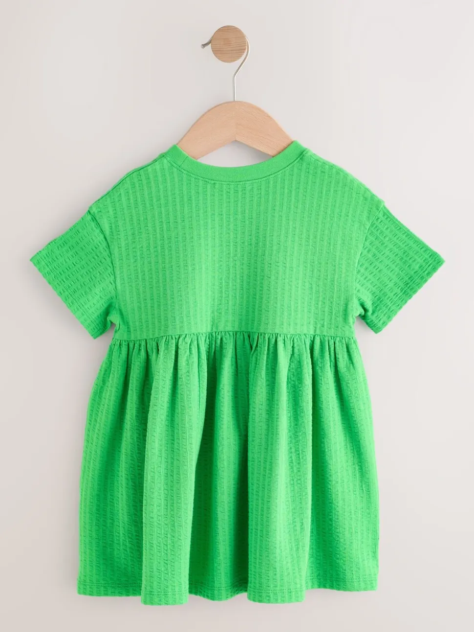 Groen met regenboog - Jersey Dress (3mths-7yrs)