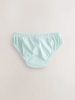 Groen/blauw - 100% katoenen slip verpakking van 7 (1,5 - 16 jr)