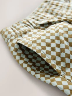 Groen/blauw Mini Harlequin - Barrel pull-on broek (3mnd -7jr) (3mnd -7jr)
