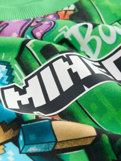 Groene all-over Print - Minecraft T-shirt (3-16jr)