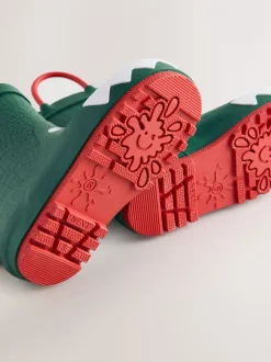 Groene krokodil - Aantreklaarzen met handvat