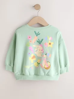Groene Pasen - Sweatshirt met ronde hals (3 mnd-7 jr)