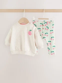 Groen/grijs - Baby Sweatshirt and Leggings 2 Piece Set (0mths-2yrs)