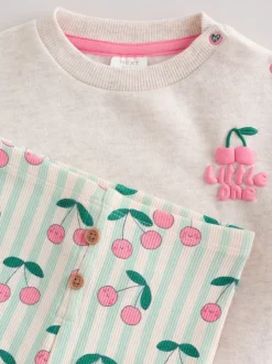 Groen/grijs - Baby Sweatshirt and Leggings 2 Piece Set (0mths-2yrs)