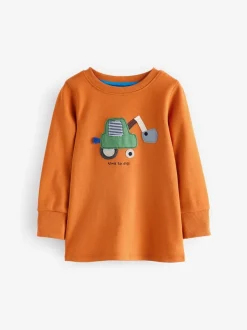 Groen/oranje transport - Mini Knusse Pyjama's 3 Set (9mnd-10jr)