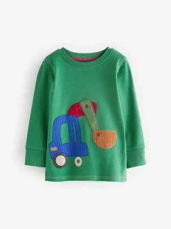 Groen/oranje transport - Mini Knusse Pyjama's 3 Set (9mnd-10jr)