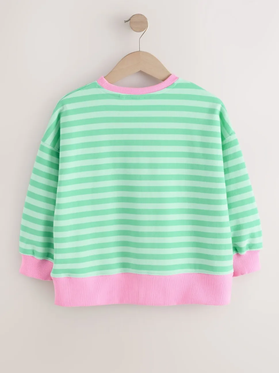 Groen/roze - Sweatshirt (3 - 16 jr)