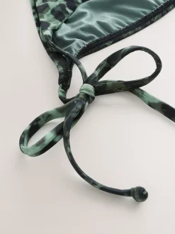 Groen/Zwart luipaardprint - Bikinibroekjes