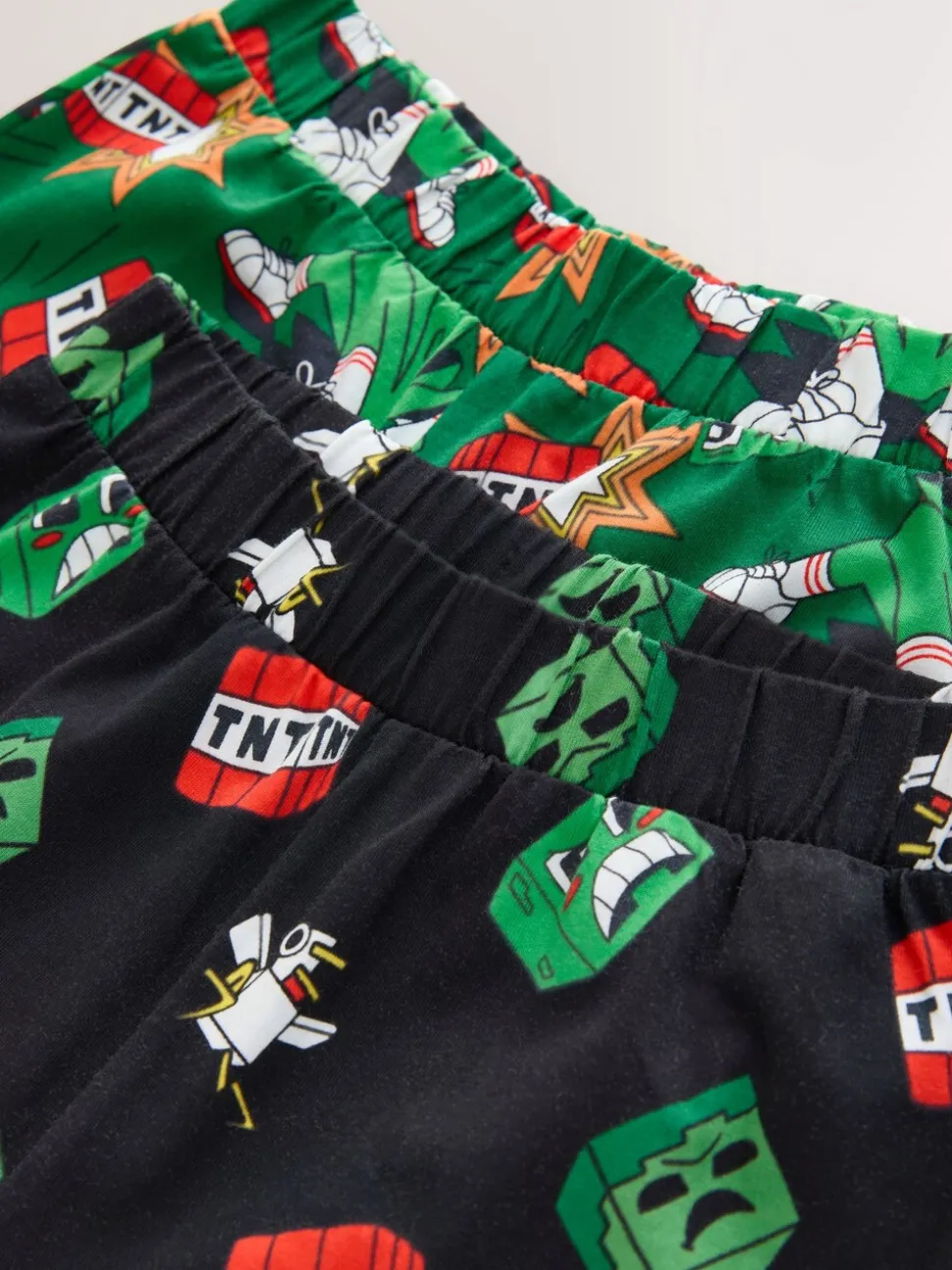 Groen/zwart Minecraft - Licentie Joggingbroeken Pyjama's 2 verpakking (5-16jr)