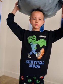 Groen/zwart Minecraft - Licentie Joggingbroeken Pyjama's 2 verpakking (5-16jr)