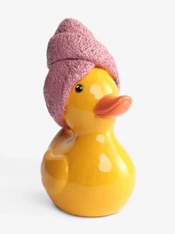 Hair Wrap Duck Bathroom Ornament