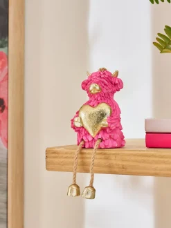 Hamish The Highland Cow - Hartvormige decoratie om op te hangen