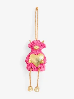 Hamish The Highland Cow - Hartvormige decoratie om op te hangen