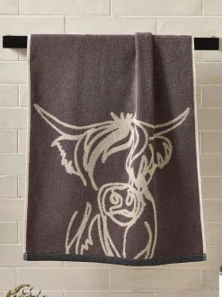 Hamish the Highland Cow 100% katoenen handdoek