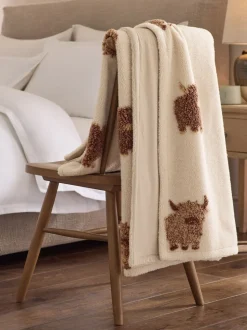Hamish The Highland Cow Borg Throw
