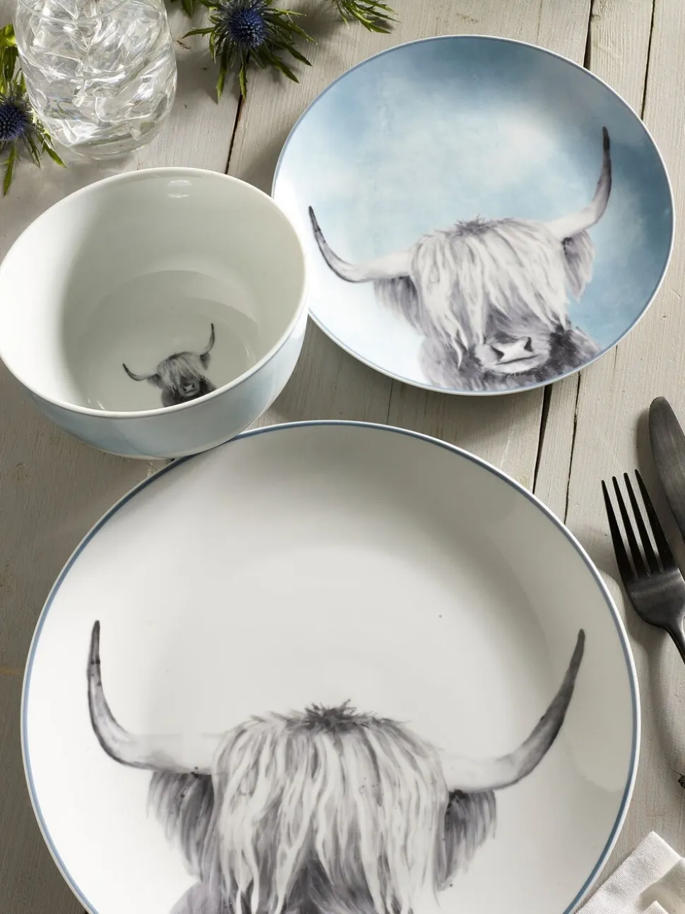 Hamish The Highland Cow 12-delige dinerset