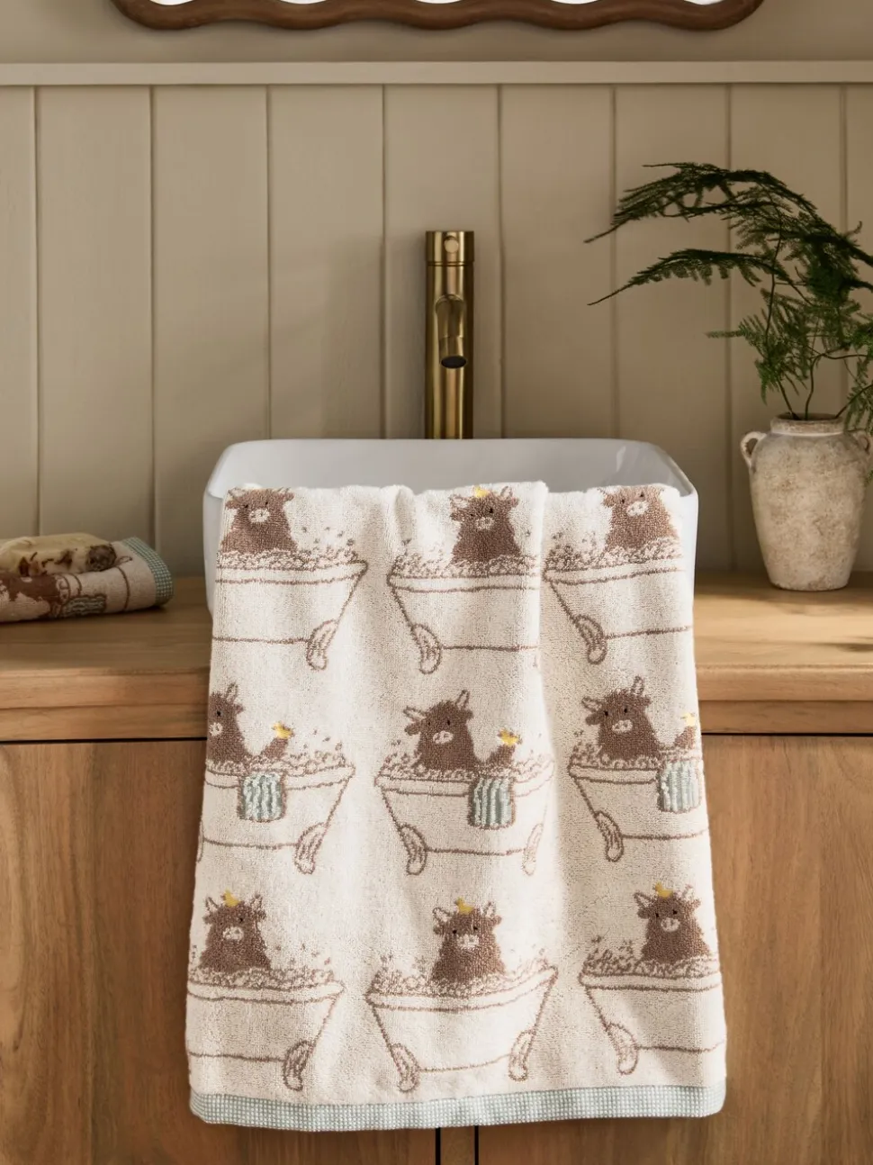 Hamish the Highland Cow handdoek