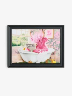 Hamish The Highland Cow In A Bath Framed Wall Art