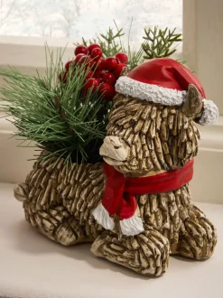 Hamish The Highland Cow kunstmatige Kerstmis arrangement