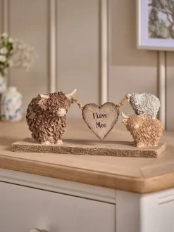 Hamish The Highland Cow Love Ornament
